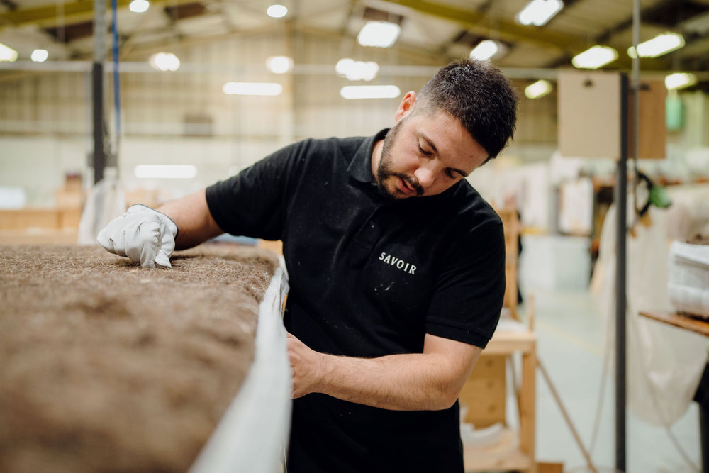Mattress is the making by a Savoir craftsman