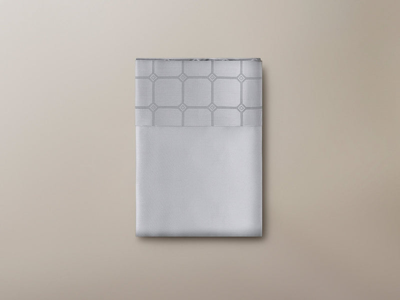 Savoir silver Trellis flat sheet in silver