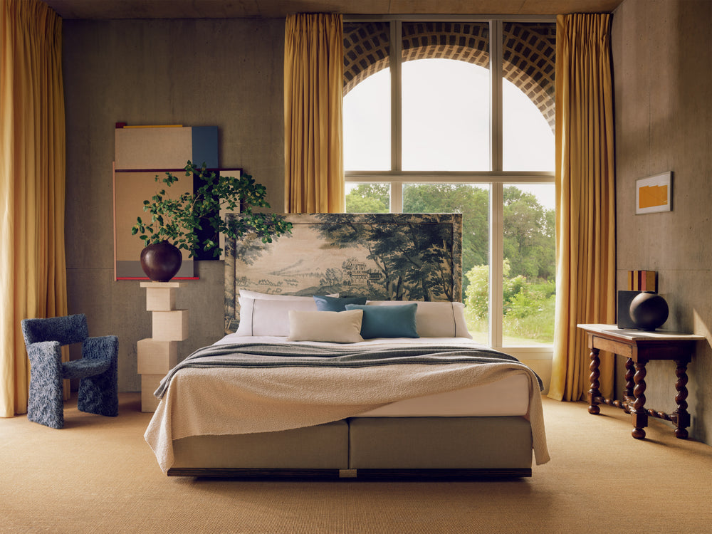 Felix bed with the tapestry Frampton verdure