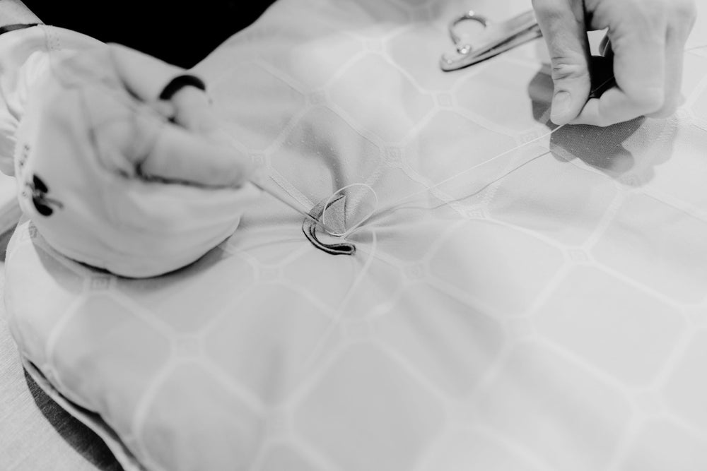 Savoir tufting details in the making