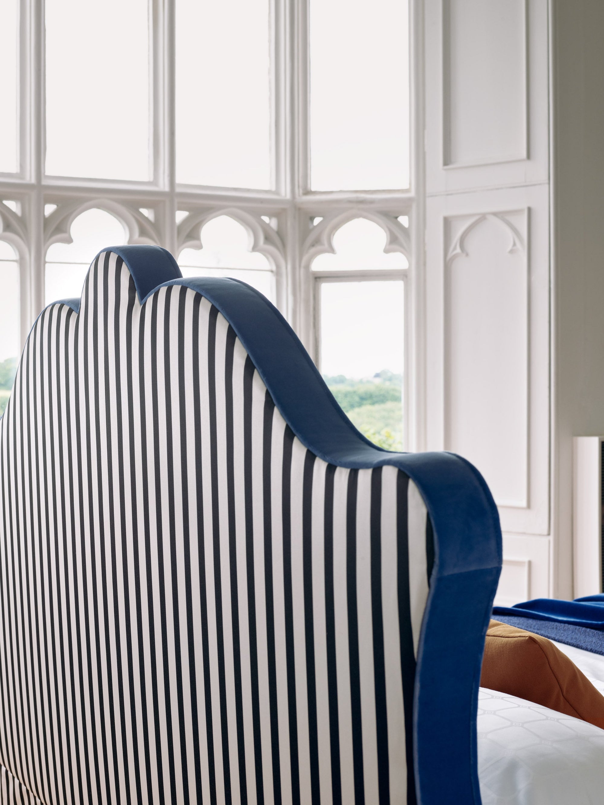 Detailed view of the Lenoir headboard back