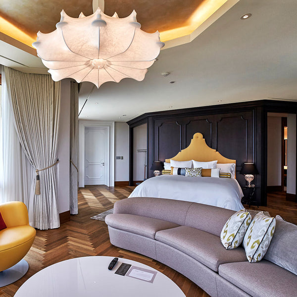 master suite bedroom in the Aston House hotel