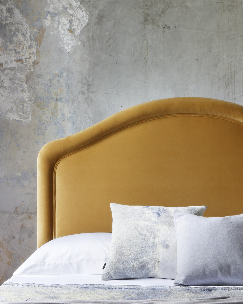 Savoir Cassie headboard upholstered by hand