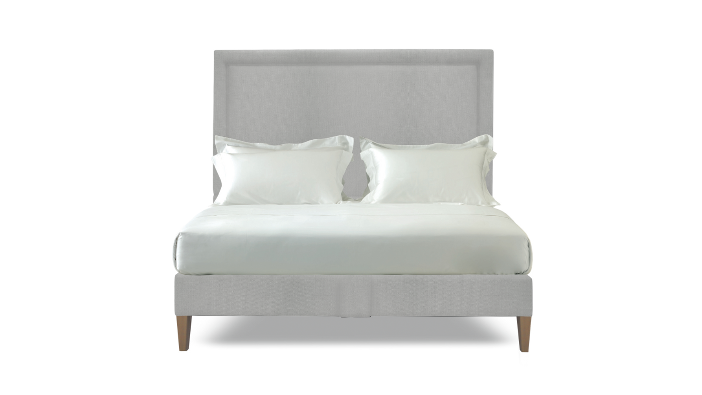 Undressed Savoir Felix vegan bed with a grey colour headboard