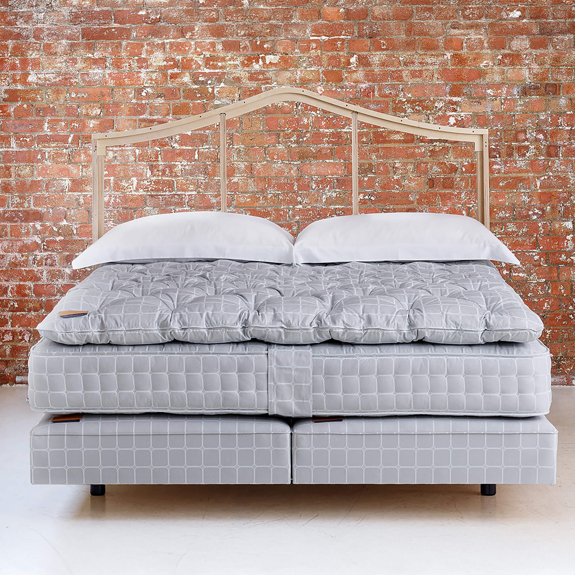 No.3 bed set and headboard frame front view