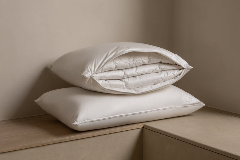 Savoir multi tension pillow unzipped o show three layers
