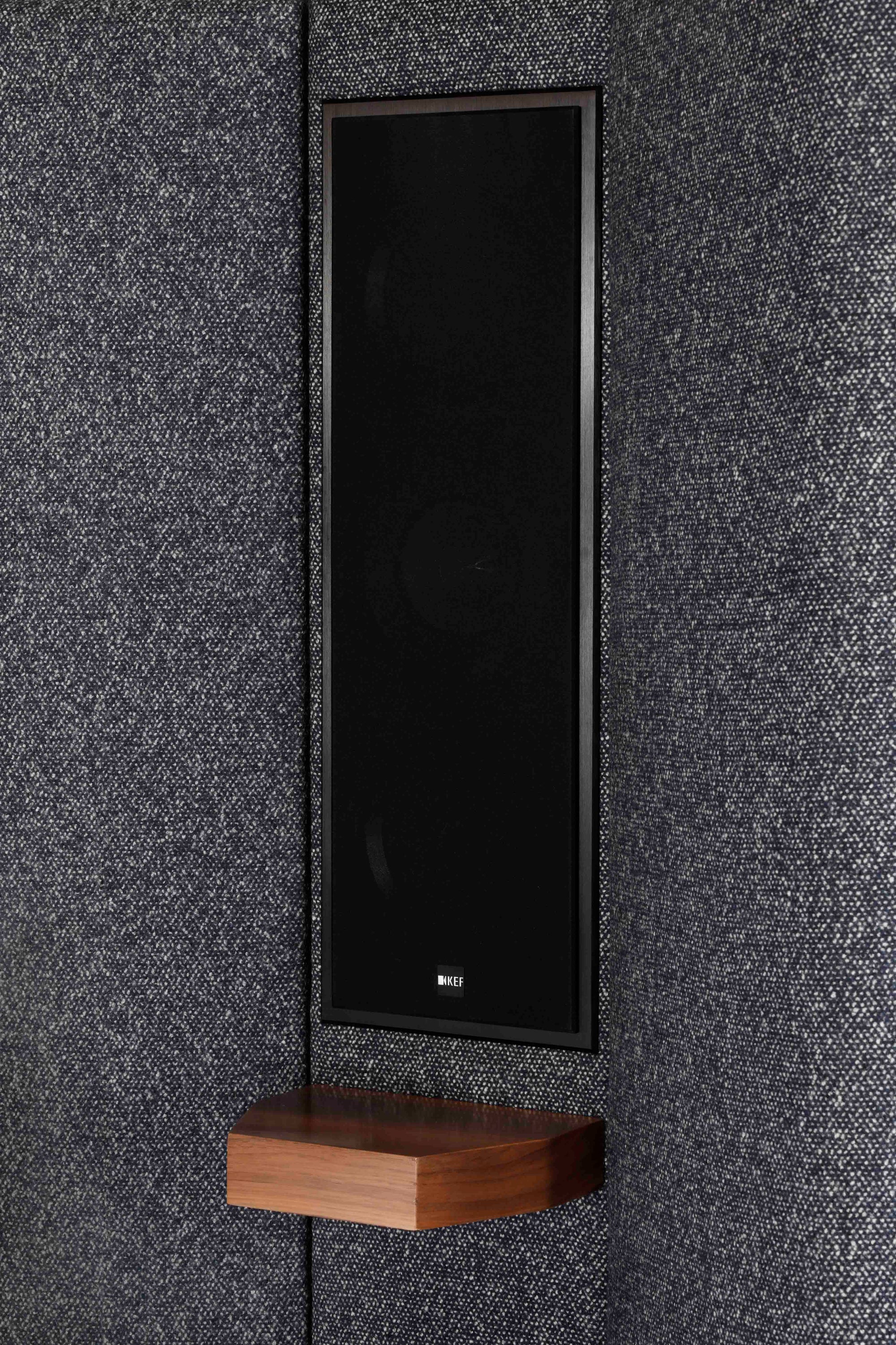 Close view of the  integrated speaker on the Seventy Five headboard