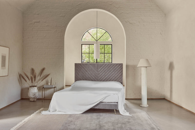 Savoir white herringbone flat sheet