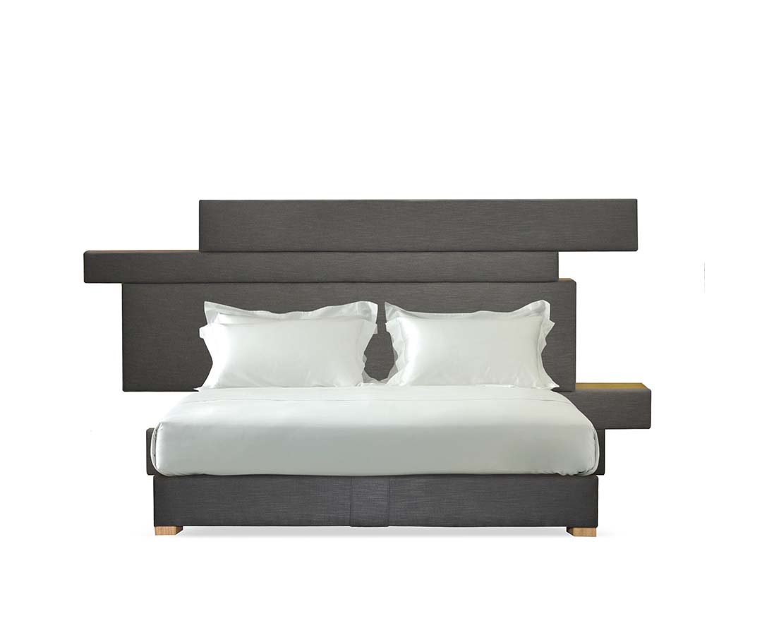 Undressed Shift bed, featuring the mattress and topper
