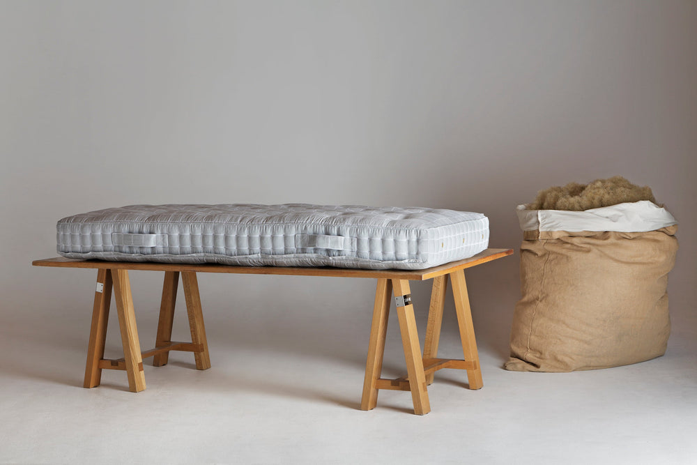 Trestle square Savoir No2 mattress.