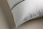 Sateen Cambridge Silver/Charcoal Cording swatch