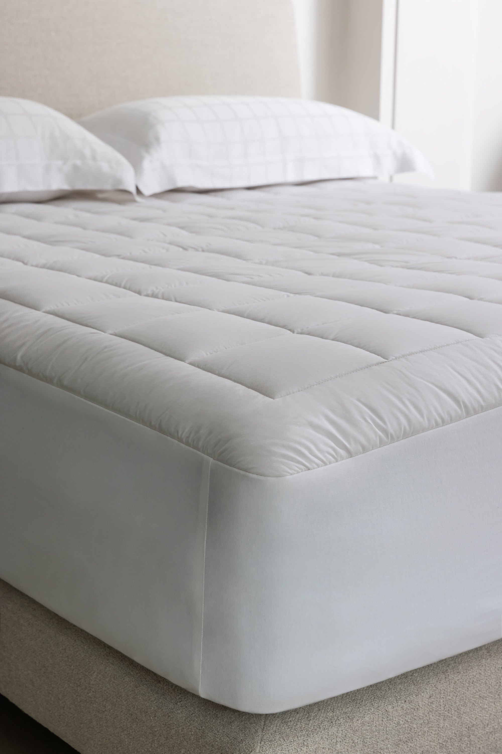 corner fitting of savoir wool mattress protector