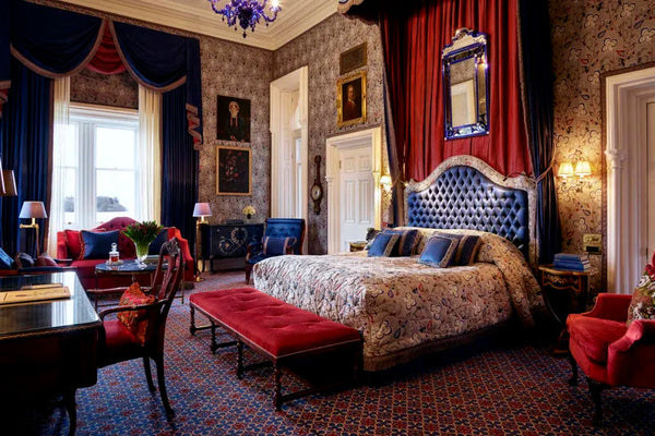 Picture featuring a room from the Ashford Castle hotel